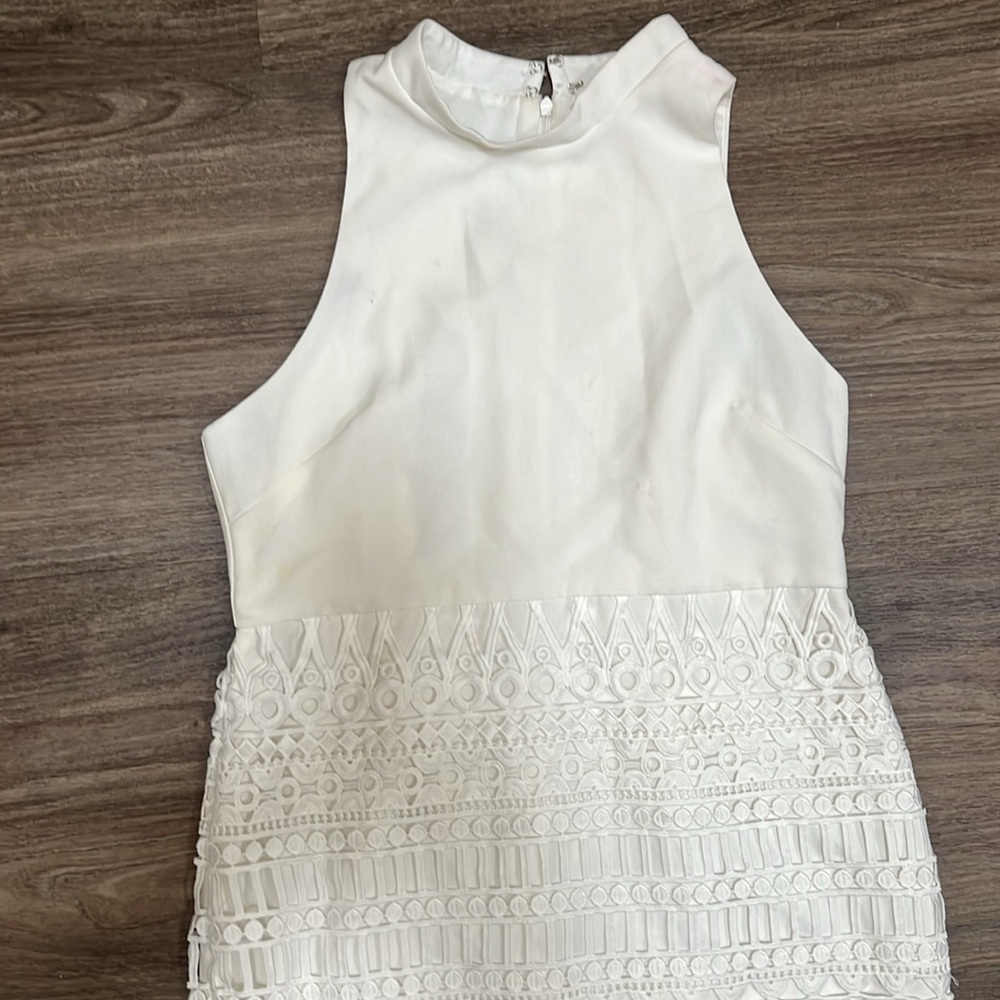 Endless Rose White Crochet Midi Dress - Picture 2 of 8